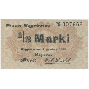 Wągrowiec, 1/2 Mark 1919 - aus dem Umlauf