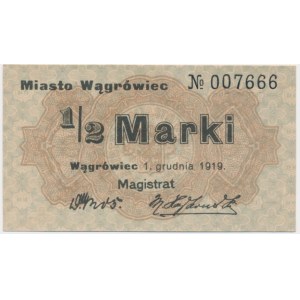 Wągrowiec, 1/2 mark 1919 - from circulation