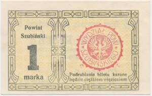 Szubin, 1 marka 1919 - blankiet