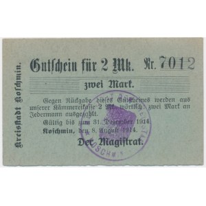 Koźmin (Koschmin), 2 Mark 1914 - Neudruck