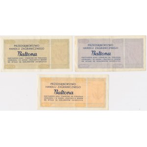 Baltona, 1 - 5 Cents 1973 (3 Stück).