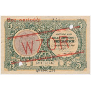 5 złotych 1925 - WZÓR - A -