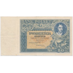 20 Zloty 1931 - Zerstörung ohne Serie und Zähler - seltener