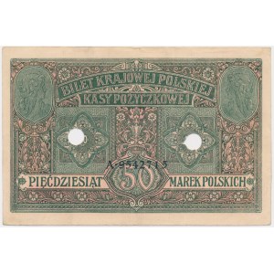 50 marek 1916 - Jenerał - A - FALSYFIKAT Z EPOKI - ŁADNY