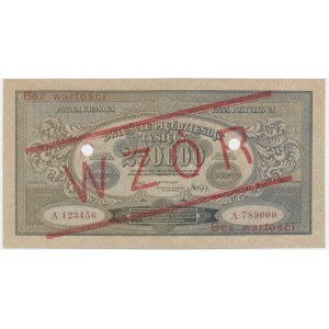 250,000 marks 1923 - MODEL - A 123456/789000 -.