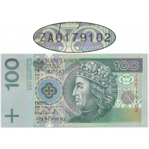 100 złotych 1994 - ZA - seria zastępcza