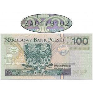 100 złotych 1994 - ZA - seria zastępcza