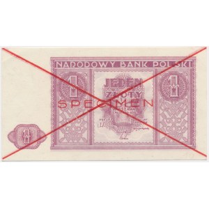 1 złoty 1946 - SPECIMEN -