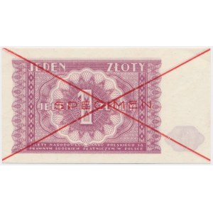 1 Zloty 1946 - SPECIMEN -