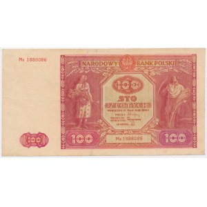 100 złotych 1946 - Mz - rzadka seria zastępcza