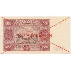 100 Zloty 1947 - SPECIMEN - A 1234567 -.