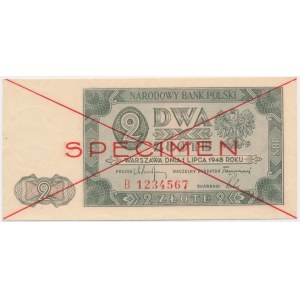 2 złote 1948 - SPECIMEN - B -