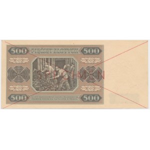 500 Gold 1948 - SPECIMEN - AA -.