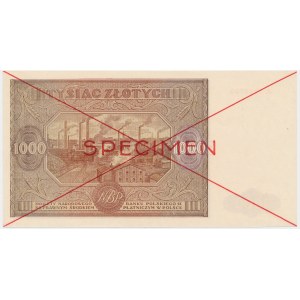 1.000 Gold 1946 - SPECIMEN - A. - SCHÖN