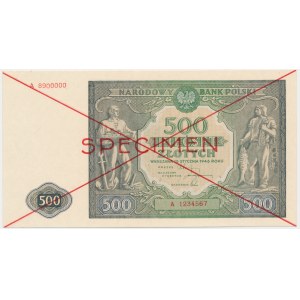 500 Zloty 1946 - SPECIMEN - A -