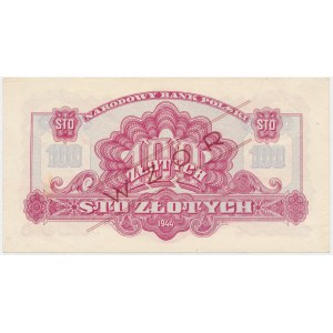 100 złotych 1944 ...owe - WZÓR - Dr 123456/789000 - RZADKI