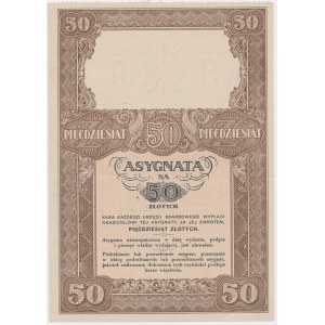 Assignment for 50 zloty 1939