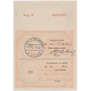 Auftrag für 50 Zloty 1939