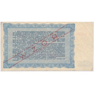 Bilet Skarbowy, Emisja IV Seria I na 10.000 złotych 1948 - WZÓR -