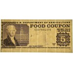 USA, Lebensmittelgutschein, $5 1989 - A -