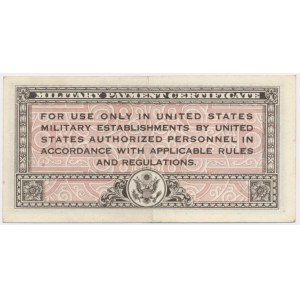 USA, Militärzahlungsschein, 5 Cent Serie 461 -.