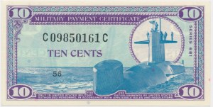 USA, Military Payment Certificate - 10 Cents series 681 -