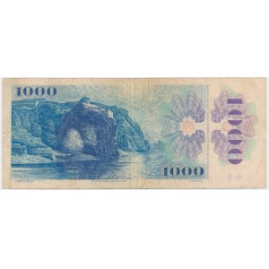 Slovakia, 1.000 Korun 1985 - with stamp -