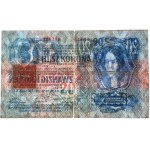 Czechosłowacja, 20 koron 1919 (1913) - z fałszywym znaczkiem -