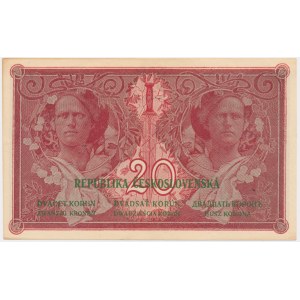 Tschechoslowakei, 20 Kronen 1919