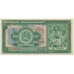 Czechoslovakia, 100 Korun 1920 - Ag -