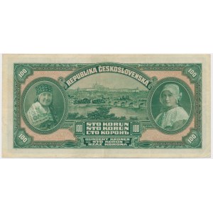 Tschechoslowakei, 100 Kronen 1920 - Ag -