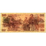 Czech Republik, 500 Korun 1993 (1973) - with stamp -