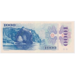 Czech Republik, 1.000 Korun 1993 (1985) - with stamp -