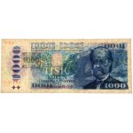 Czechy, 1.000 koron 1993 (1985) - z nadrukowanym znaczkiem -