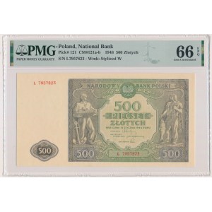 500 gold 1946 - L - PMG 66 EPQ