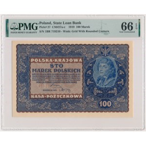 100 marek 1919 - IB Serja R - PMG 66 EPQ