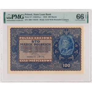 100 marks 1919 - IB Series R - PMG 66 EPQ