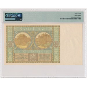 50 gold 1929 - Ser.B.F. - PMG 58 - a better variant