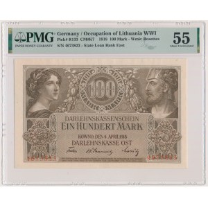 Kaunas, 100 Mark 1918 - PMG 55