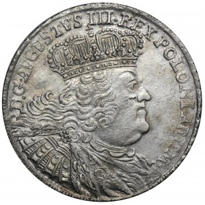 Augustus III of Poland, 8 Groschen Leipzig 1753 - without EC