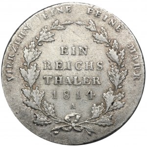 Deutschland, Königreich Preußen, Friedrich Wilhelm III., Thaler Berlin 1814 A