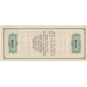 USA, certyfikat Augusta Clearing House na 10 dolarów 1907