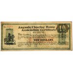 USA, Augusta Clearing House Association Certificate 10 Dollars 1907