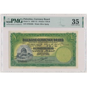 Palestine, 1 Pound 1939 - PMG 35