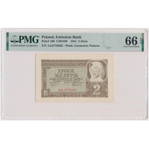 2 gold 1941 - AA - PMG 66 EPQ - rarer series
