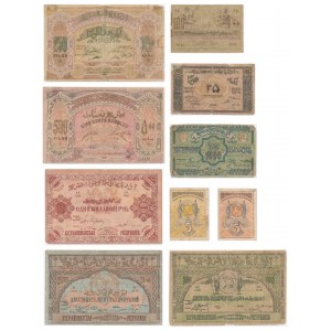 Russia, Transcaucasia, lot 5 - 1.000.000 Rubles 1919-22 (10 pcs.)