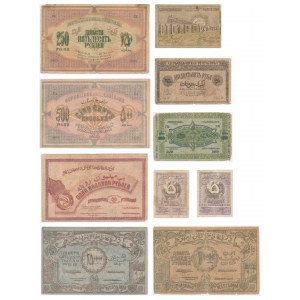 Russia, Transcaucasia, lot 5 - 1.000.000 Rubles 1919-22 (10 pcs.)