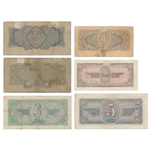 Russia, lot 1-5 Rubles 1934-38 (6 pcs.)