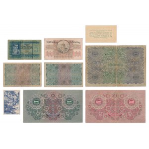 Österreich, Banknoten-Mix-Set (9 Stück)