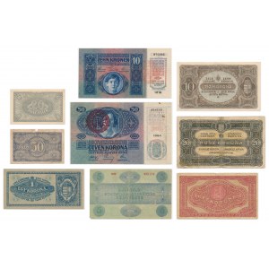 Hungary, mix of banknotes (9 pcs.)